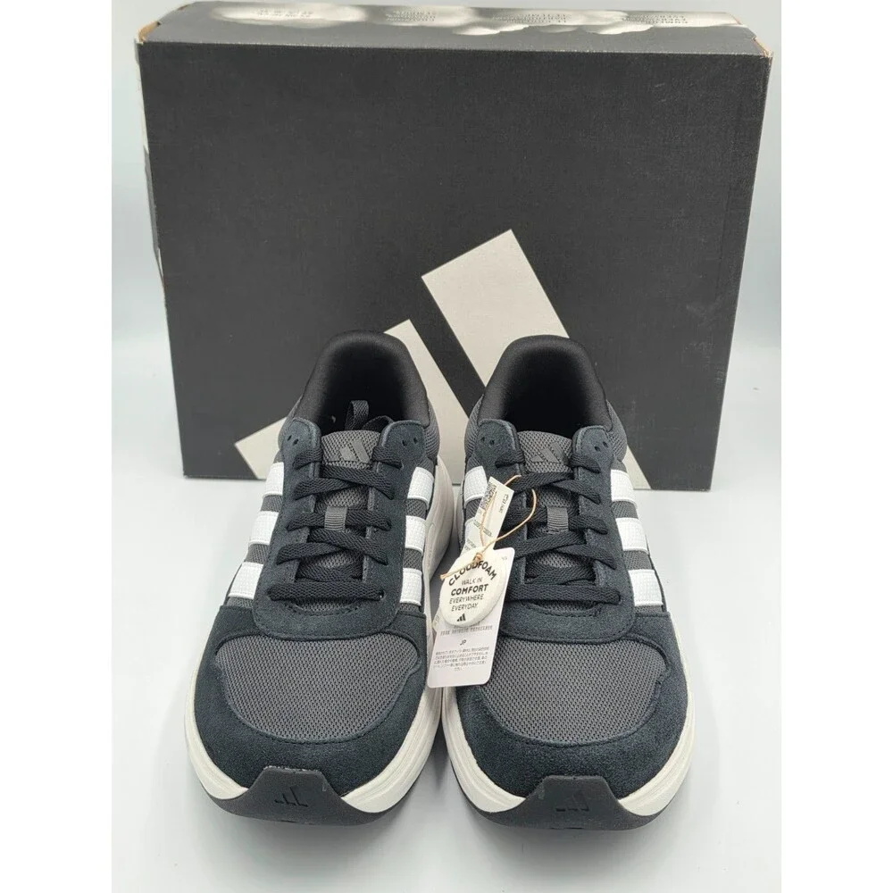 Adidas Cloudfoam Cuxxion 80s Wide Men’s 10.5 Women’s 12 Black White KJ4268 NIB
